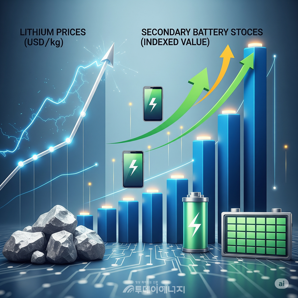 분석]리튬 가격 반등 기대감으로 이차전지株 급등세. < 분석 < 분석&해설 < 기사본문 - 투데이에너지