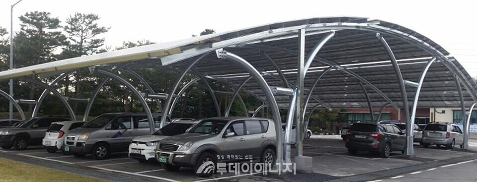 캐노피형 태양광 모습/산업부 제공