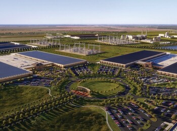 페르미 아메리카 캠퍼스의 렌더링.