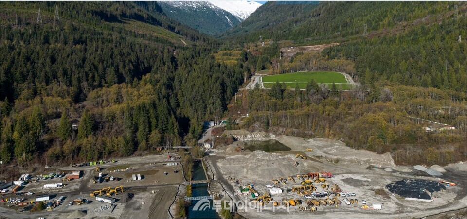 캐나다 우드파이버 LNG(Woodfibre LNG) 프로젝트 공사 현장. /출처 woodfibrelng.ca