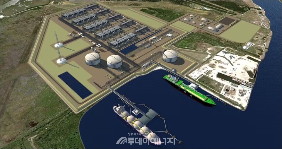 미 루이지애나 LNG 프로젝트 조감도