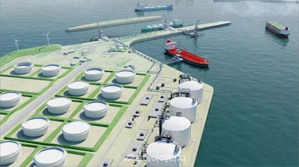 키프로스 바실리코스(Vasilikos) LNG 터미널 조감도