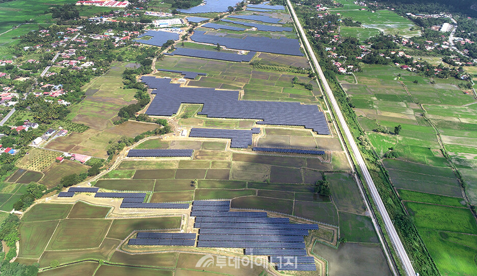 말레이시아 LSS 2 Chuping 태양광 발전소.한화에너지가 2020년 11월 준공했다. /출처 한화에너지