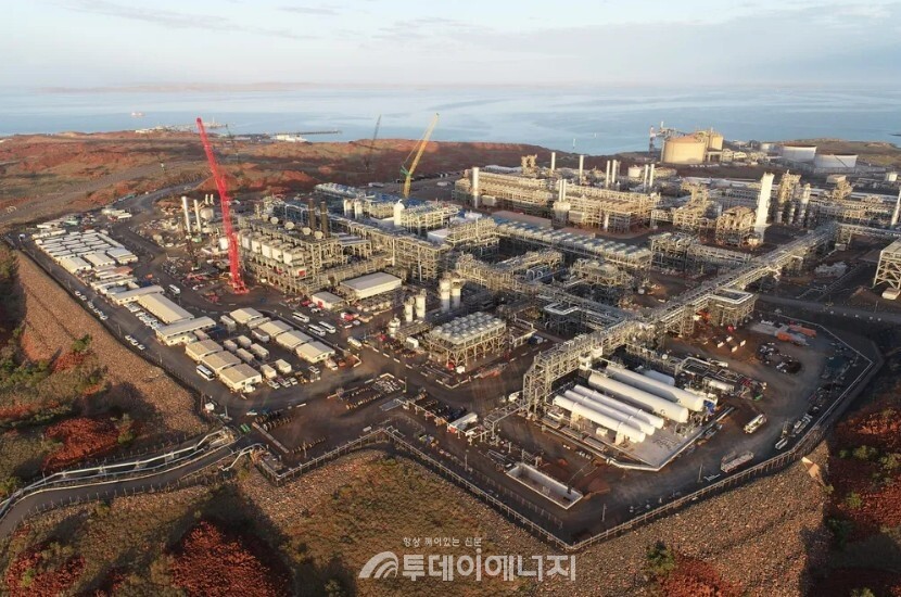 지난 5월 우드사이드가 스카버러 가스 처리를 위해 플루토 LNG 플랜트 규모를 두 배로 확장하고 있다. / 출처 우드사이드